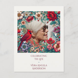Rode Kardinaal Viering van het Leven FOTO Briefkaart