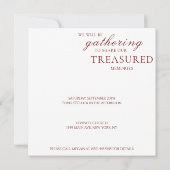 Rode Kardinaal Viering van het Leven Foto Kaart (Achterkant)