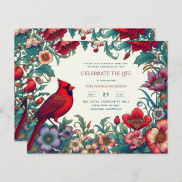 Rode Kardinaal Viering van het Leven Funeral Memor