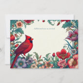 Rode Kardinaal Viering van het Leven Funeral Memor (Achterkant)