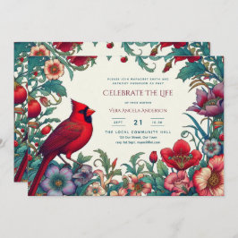 Rode Kardinaal Viering van het Leven Funeral Memor