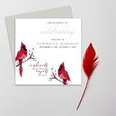 Rode Kardinaal Viering van het Leven Kaart