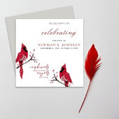 Rode Kardinaal Viering van het Leven Kaart