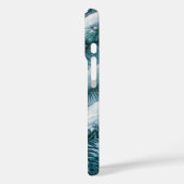 Rode Kardinaal Vogel draagt Pet Case-Mate iPhone Case (Achterkant / Links)