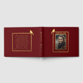 Rode Kardinaal Vogel Echte Folie Begrafenis Gastbo Gastenboek (Volledig)