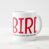 Rode Kardinaal Vogel Grote Koffiekop (Voorkant rechts)