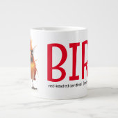 Rode Kardinaal Vogel Grote Koffiekop (Voorkant)
