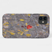 Rode Kardinaal Vogel Herfst Herfstboom Telefoonhoe Case-Mate iPhone Case (Achterkant (horizontaal))