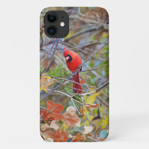 Rode Kardinaal Vogel Natuur Kunst Telefoon Case