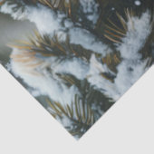 Rode Kardinaal Vogel op een Frozen Birdbath Decoup Tissuepapier (Detail)