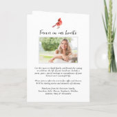 Rode Kardinaal Vogel, Orde van de Dienst Uitvaartf Programma (Achterkant)