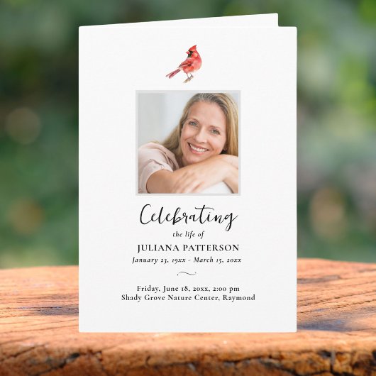 Rode Kardinaal Vogel, Orde van de Dienst Uitvaartf Programma