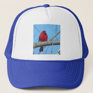 Rode kardinaal/vogel trucker pet