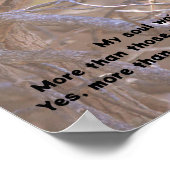 Rode Kardinaal Vogel Wachtend Vreedzaam Bijbel Ver Poster (Hoek)