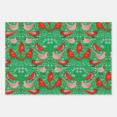  rode kardinaal vogel zonder Kerstmis Inpakpapier Vel (Voorkant 3)