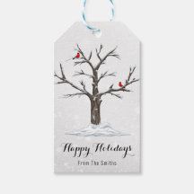 Rode Kardinaal Vogels Op Sneeuw Boom Illustraties