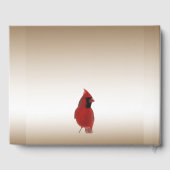 Rode Kardinaal Vogels Verjaardagsfeest Gastboek Gastenboek (Achterkant)