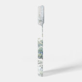 Rode kardinaal wintersneeuw, krulbos iPhone hoesje (Rechterkant)