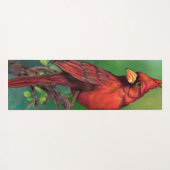 Rode Kardinaal Yoga Mat (Achterkant (horizontaal))