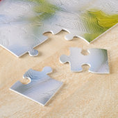 Rode Kardinaalvogel Close-up Natuurpuzzel Legpuzzel (Zijkant)