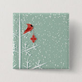 Rode kardinale Button (Voorkant)