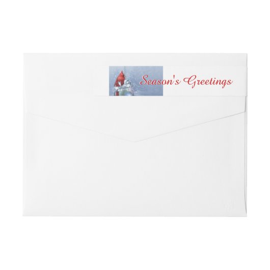 Rode kardinale feestdag (Achterkant)