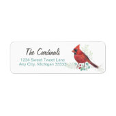  rode kardinale kunst etiket (Voorkant)