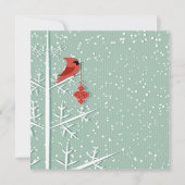 Rode kardinale uitnodiging (Voorkant)