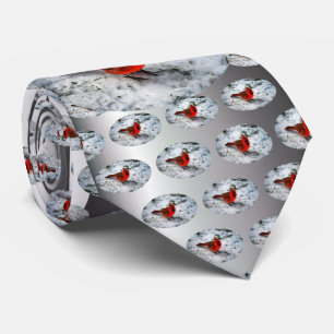 Rode Kardinale Veters en Plumage Stropdas