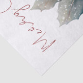 Rode kardinale Waterverf Winterkerst Tissuepapier (Detail)