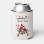 Rode Kardinalen 75ste verjaardag Blikjeskoeler (Blikje Achterkant)