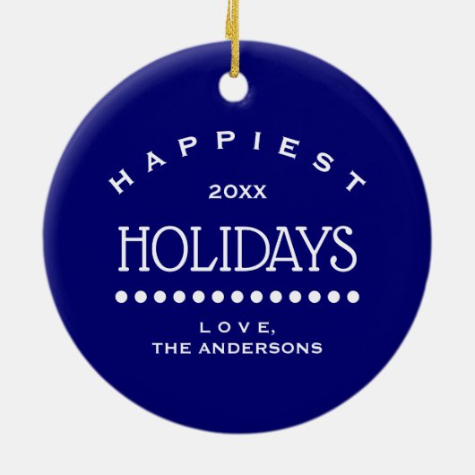 Rode kardinalen | Aangepast kerstjaar Keramisch Ornament (Achterkant)