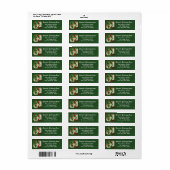 Rode Kardinalen en Hulstgroen Etiket (Full Sheet)