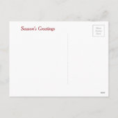 Rode kardinalen en Kerstmis hulst Feestdagenkaart (Achterkant)