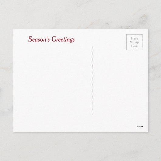 Rode kardinalen en Kerstmis hulst Feestdagenkaart (Achterkant)