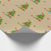 Rode Kardinalen - Kerst Merrier samen doorgebracht Cadeaupapier (Hoek)