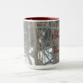 Rode Kardinalen Kerst Mok (Midden)