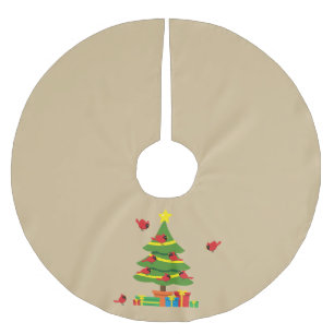 Rode Kardinalen - Kerstmis leuker samen doorgebrac Kerstboom Rok