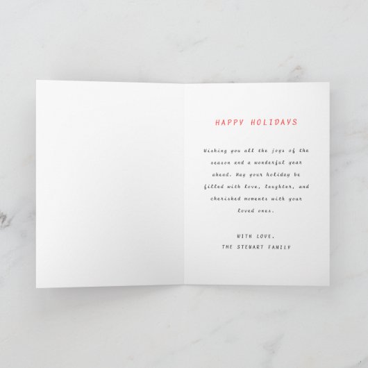 Rode kardinalen Koppel Vrolijk Kerstfeest Vakantie Feestdagen Kaart (Binnen)