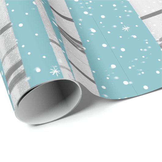 Rode kardinalen op witte baars cadeaupapier (Rol Hoek)