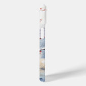 Rode Kardinalen Vogels Kerstmis Valentijnsdag Case-Mate iPhone Case (Achterkant / Rechts)