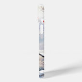 Rode Kardinalen Vogels Kerstmis Valentijnsdag Case-Mate iPhone Case (Achterkant / Links)