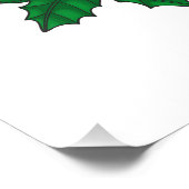 Rode kardinalen voor kerstversiering foto afdruk (Hoek)