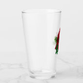 Rode kardinalen voor kerstversiering glas (Rechts)