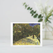 Rode kastanjes in Arles Park, Van Gogh Fine Art Briefkaart (Staand voorkant)