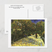 Rode kastanjes in Arles Park, Van Gogh Fine Art Briefkaart (Voorkant / Achterkant)