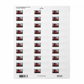 Rode kasten etiket (Full Sheet)