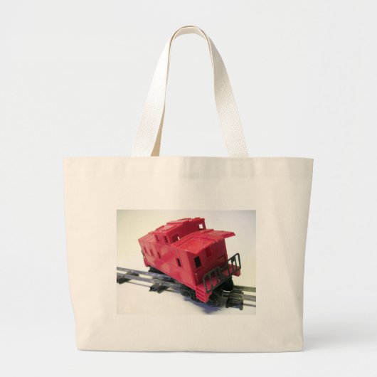 Rode kasten grote tote bag (Voorkant)