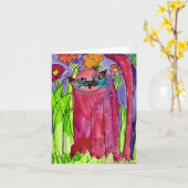 Rode Kat • Bianca Saad, veroudert 8 - kaart (Gele Bloem)