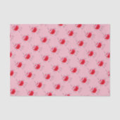 Rode kat Funny Drager roze Tissuepapier (Voorkant)